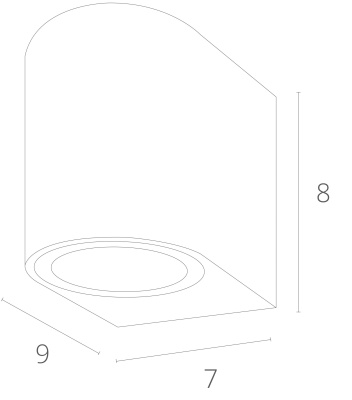 Накладной светильник Arte Lamp Compass A3102AL-1WH