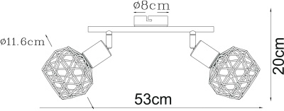 Спот Arte Lamp Sospiro A6141AP-2WH