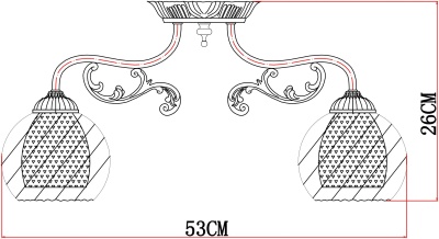 Потолочная люстра Arte Lamp Charlotte A7062PL-3WG
