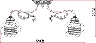 Потолочная люстра Arte Lamp Charlotte A7062PL-5WG