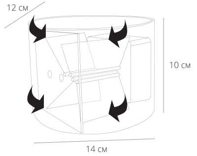 Накладной светильник Arte Lamp Rullo A1415AL-1BK