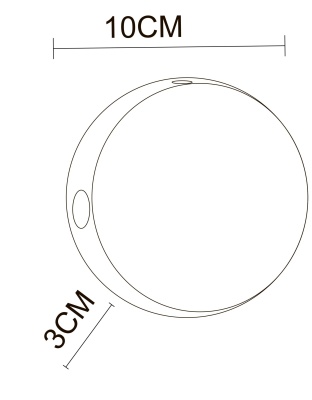 Накладной светильник Arte Lamp Tamburello A1525AP-1RI