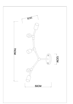 Люстра на штанге Arte Lamp Flex A6206PL-5CC