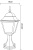 Наземный низкий светильник Arte Lamp Bremen A1014FN-1BK