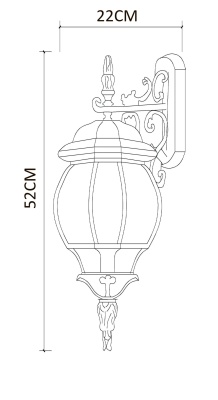 Светильник на штанге Arte Lamp Atlanta A1042AL-1BG
