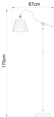 Торшер Arte Lamp Seville A1509PN-1PB
