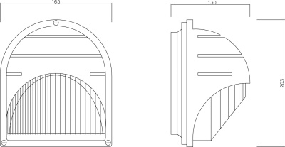 Накладной светильник Arte Lamp Urban A2802AL-1BK