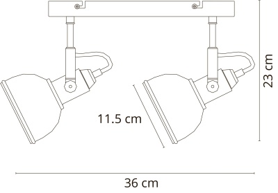 Спот Arte Lamp Martin A5213AP-2WG