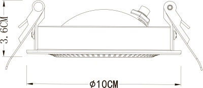 Встраиваемый светильник Arte Lamp Studio A3007PL-1WH
