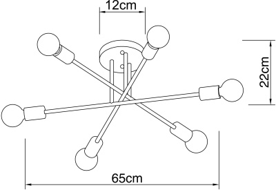 Потолочная люстра Arte Lamp Alastor A5435PL-6WH