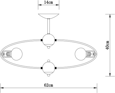 Люстра на штанге Arte Lamp Glasgow A1963PL-6BK
