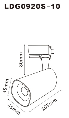 Светильник на штанге Arte Lamp Barut A4561PL-1WH
