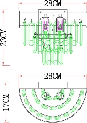 Накладной светильник Arte Lamp Diadem A1002AP-2CC