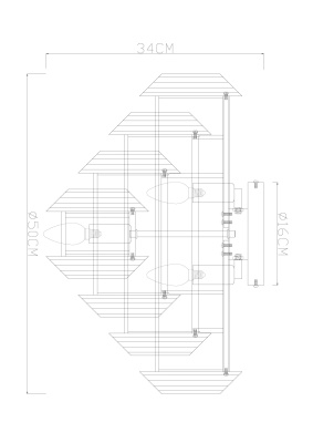 Потолочная люстра Arte Lamp Jastin A2848PL-5GO
