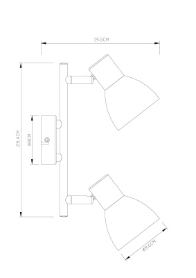 Спот Arte Lamp Falena A3117PL-2BK