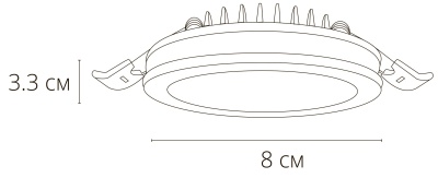 Встраиваемый светильник Arte Lamp Tabit A8430PL-1WH