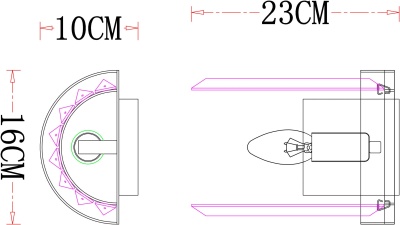 Накладной светильник Arte Lamp Secunda A1003AP-1CC