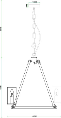 Подвесная люстра Arte Lamp Dalim A7014SP-8BK