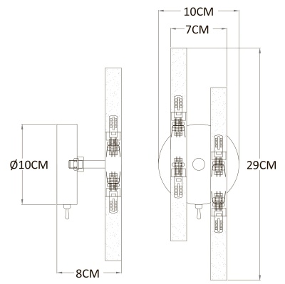 Бра Arte Lamp Ramona A7410AP-4PB