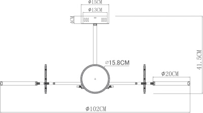 Люстра на штанге Arte Lamp Sienna A1363PL-6PB