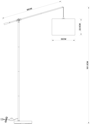 Торшер Arte Lamp Dylan A4054PN-1PB