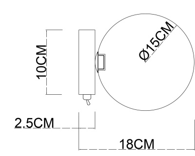 Накладной светильник Arte Lamp Vincent A7790AP-1GO