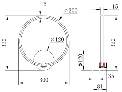 Накладной светильник Arte Lamp Errai A2195AP-1BK