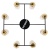 Потолочная люстра Arte Lamp Leo A7027PL-8BK Потолочная люстра Arte Lamp Leo A7027PL-8BK