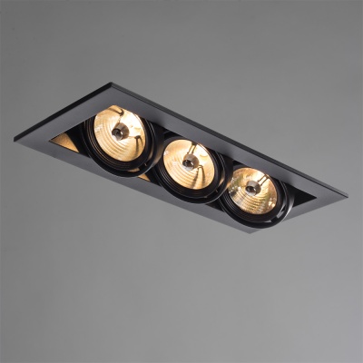 Встраиваемый светильник Arte Lamp Cardani Medio A5930PL-3BK