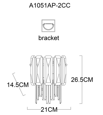 Накладной светильник Arte Lamp Nicoletta A1051AP-2CC