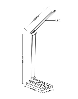 Настольная лампа офисная Arte Lamp William A5122LT-1WH