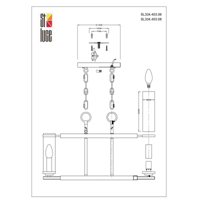 Подвесная люстра ST-Luce Bichero SL334.403.06