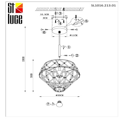 Подвесной светильник ST-Luce Narrio SL1016.213.01