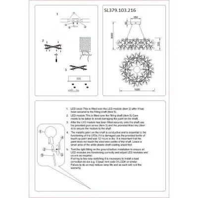 Подвесная люстра ST-Luce Rafina SL379.103.216
