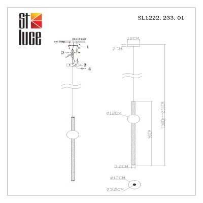 Подвесной светильник ST-Luce Angurra SL1222.233.01