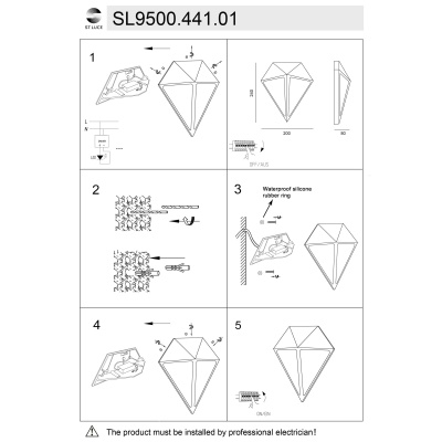 Накладной светильник ST-Luce Cubismo SL9500.441.01