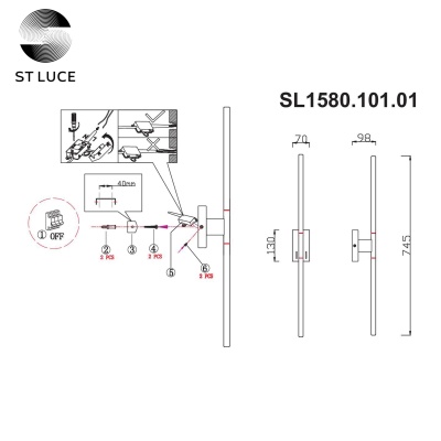 Бра ST-Luce Ralio SL1580.101.01