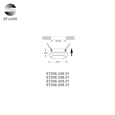 Встраиваемый светильник ST-Luce ST206 ST206.528.01