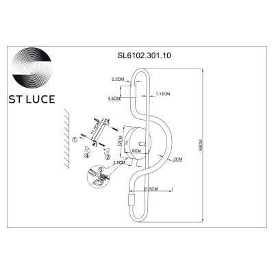 Накладной светильник ST-Luce Sagrato SL6102.301.10