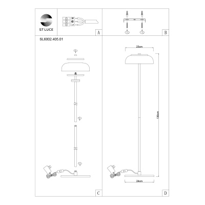 Торшер ST-Luce Lacio SL6002.405.01