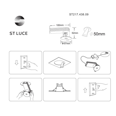 Встраиваемый светильник ST-Luce ST217 ST217.438.09