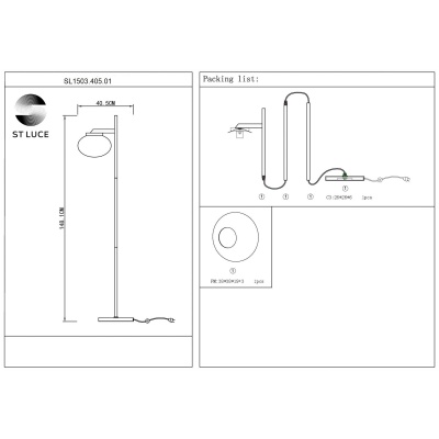 Торшер ST-Luce Modica SL1503.405.01