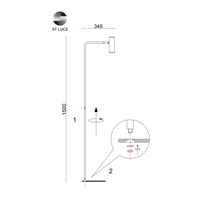 Торшер ST-Luce Arper SL1006.205.01