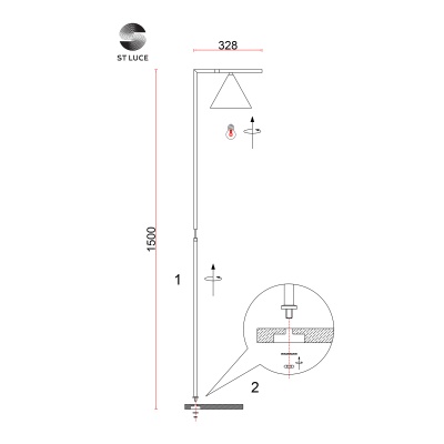 Торшер ST-Luce Dizzie SL1007.205.01