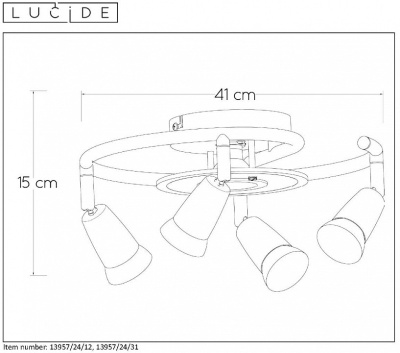 Спот Lucide Bingo-led 13957/24/12