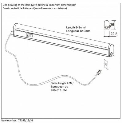 Накладной светильник Lucide Kinny-Led 79149/13/31