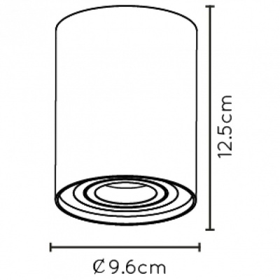 Накладной светильник Lucide Tube 22952/01/02