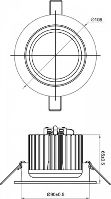 Встраиваемый светильник Deko-Light  565194