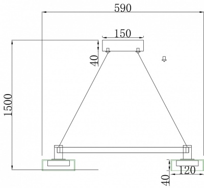 Люстра подвесная Stilfort 4009/02/05P серия Gloze