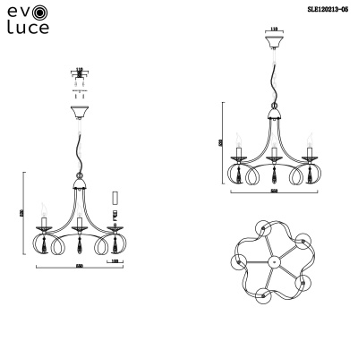 Подвесная люстра EVOLUCE Filatta SLE120213-05